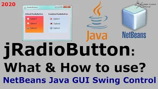 jRadioButton What How to Use Netbeans Java GUI Control - Basics ARBX CodeX