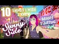 SunnySide - 10 Things I Wish I Knew Before Starting
