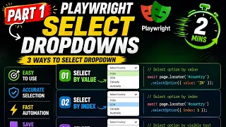 Playwright Dropdowns in 2 Minutes 3 Ways to Select Dropdowns Part 1