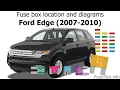 Fuse box location and diagrams Ford Edge 2007-2010