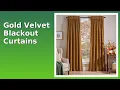 REVIEW 2026 Gold Velvet Blackout Curtains ESSENTIAL details