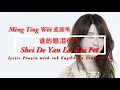 Download Lagu Mèng Tíng Wěi 孟庭苇  - Shei De Yan Lei Zai Fei 谁的眼泪在飞 Lyrics pinyoin sub Eng\u0026Indo