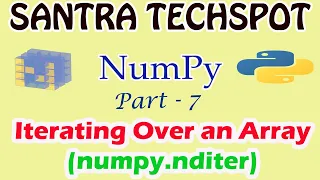Iterating Over an Array in Numpy Using nditer Python for Data Sceince in Tamil