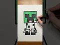 Coloring minecraft a creeper coloring pages