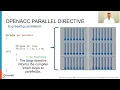 Week 9 Lecture 4 Parallelization of loops using OpenACC