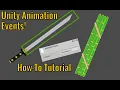 How to use Unity Animation Events Unity 2D Combat System