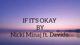 IF IT S OKAY Lyrics By Nicki Minaj Ft Davido COVER 