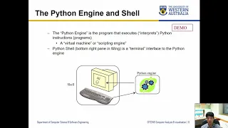 CITS2401 - 3 1 Python basics