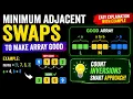 LeetCode 3994 Biweekly Contest 187 Q3 Minimum Adjacent Swaps to Partition Array Easy Greedy