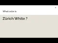 Zurich White color hex color - Green color