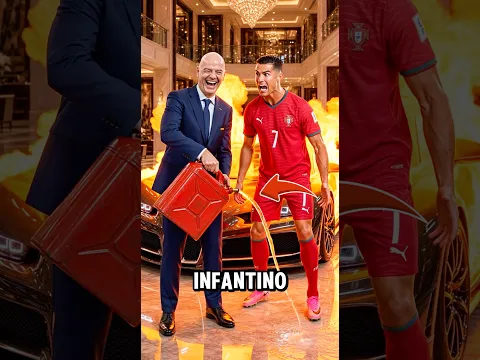 ¡El Malvado INFANTINO destruyó la casa de RONALDO😱🔥!  #cr7 #futbol #portugal #fifa