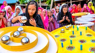 She Tried the CRAZIEST Marble Game! 😱🔥 | Village Game Challenge