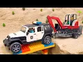 Download Lagu Mobil polisi dan excavator merencanakan misi mainan besar