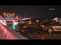 Eight Injured After Twenty Cars Crash On Frozen Freeway Yucaipa