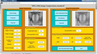 JPEG2000 Image compression MATLAB project source code
