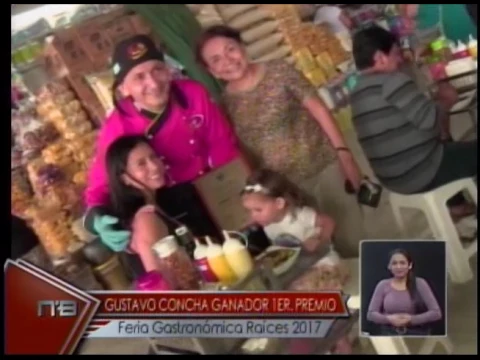 Gustavo Concha ganador 1er. premio Feria Gastronómica Ráices 2017