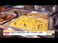 Grab hot lunch at Rouses Markets self-serve food line