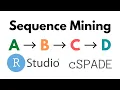 Sequential Pattern Mining using cSPADE in R