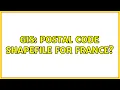 GIS Postal code shapefile for france