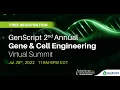 GenScript 2nd Annual Gene Cell Engineering Summit