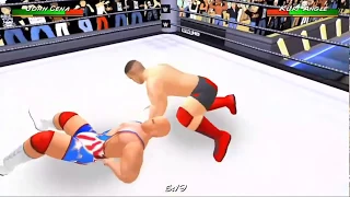 wr3d john cenas debut on smackdown facing to kurt angle