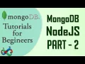 MongoDB Tutorial 61 MongoDB NodeJS Part 2