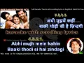 Download Lagu Abhi mujh mein kahin | clean karaoke with scrolling lyrics