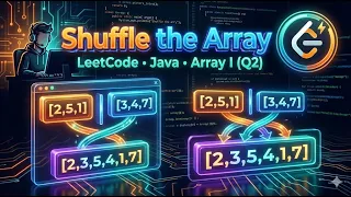 Shuffle the Array in Java Easy O n Solution LeetCode DSA Quest Array I Q2