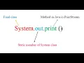System out print in java What is System out print in java