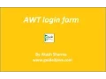 awt login form