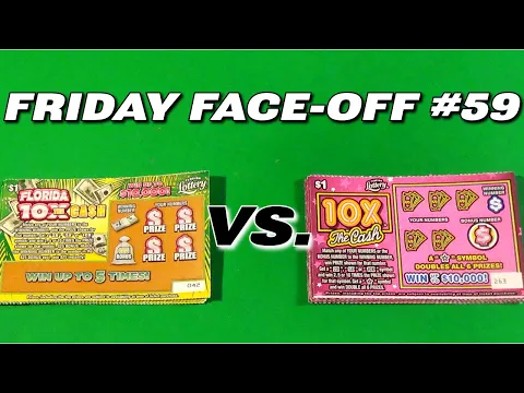 Download MP3 FRI. FACE-OFF 59: $1 10X THE CASH BATTLE Florida Lottery Scratch Tickets