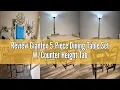 Review Giantex 5-Piece Dining Table Set Height Table 4 Bar Stools Modern Kitchen Dining