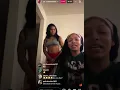 Cuban Doll and Molly Brazy on Instagram live