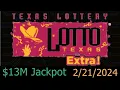 Lotto Texas Winning Numbers 21 February 2024 Today TX Lotto Drawing Results Wednesday 2024