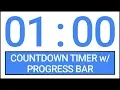 1 min Countdown Timer w Progress Bar
