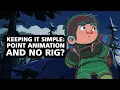 Instead of creating complex rigs this subtle scene only uses Moho s point animation
