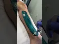 Professional lower leg wax using blue hard wax formula from Starpil