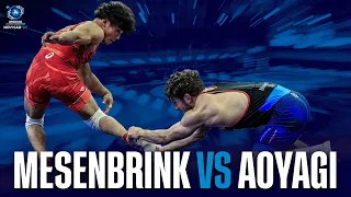 میچل مزنبرینک ایالات متحده آمریکا قهرمان جهان یوشینوسوکه آئویاگی JPN را شوکه کرد 