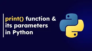 print Function Its Parameters in Python Bangla