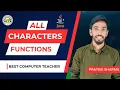 All Characters functions in Java program String manipulation java
