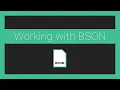 Working with BSON in JavaScript