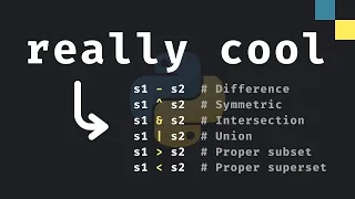Cool Set Features No One Told You About In Python