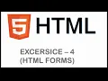 EXCERCISE 4 HTML and CSS Tutorial 21 fieldset legends how to make html forms
