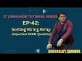 EP-42 C Language Apply Sorting on String Array