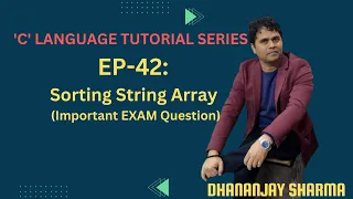 EP-42 C Language Apply Sorting on String Array