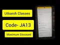 Utkarsh Classes coupon code utkarsh Classes discount code utkarsh Classes promo code