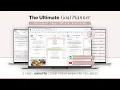 Ultimate 2026 Goal Planner - Google Sheets Digital Planner Template