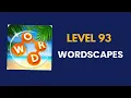 wordscapes level 93 solution answer and solved