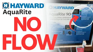 Hayward AquaRite Salt Generator NO FLOW Troubleshooting Hayward Goldline Salt System