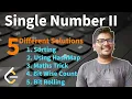 Single Number II Java LeetCode - Medium